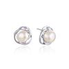 2024 Light Luxury 925 Sterling Silver Freshwater Pearl Stud Earrings for Women