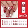 Winter Sweet Cartoon Christmas Wearing Nails Snowflake Santa Claus Nail Art Fake Nail Patch Christmas Collection