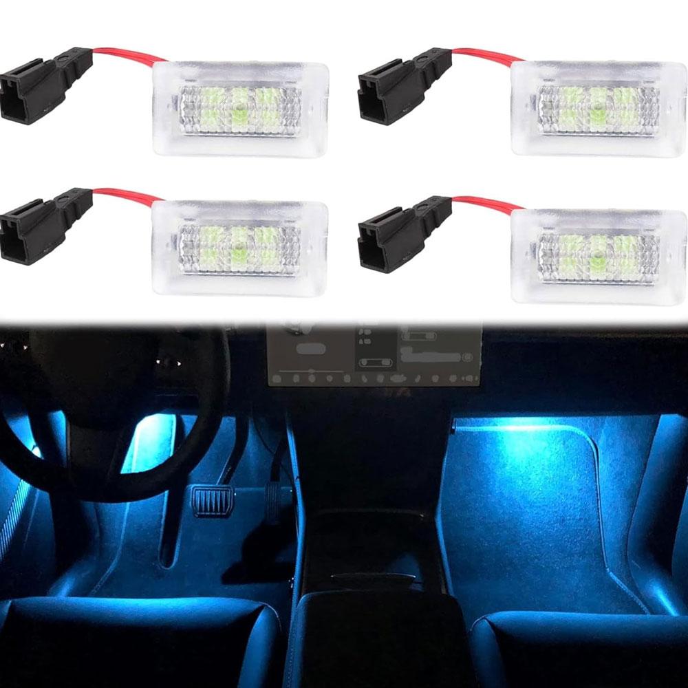 

Для Tesla Model 3 Highland ModelY Puddle Lights Model 3&y, Welcome Light Door Lights Set Door Step Ghost Light Модель Y/3/S/X Blue 4pcs