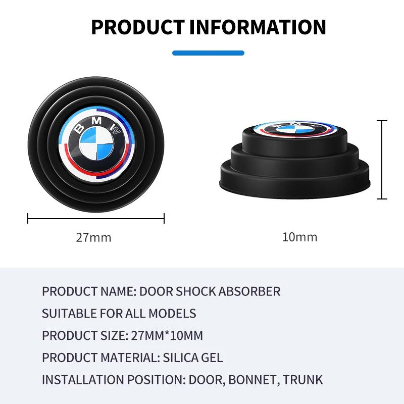 Car Logo Door Shock Absorber Stickers Soundproof For BMW 50th Kith X1 X2 X3 X4 X5 X6 E71 F16 G06 E70 E53 F15 G05 E83 F25 E84 F48