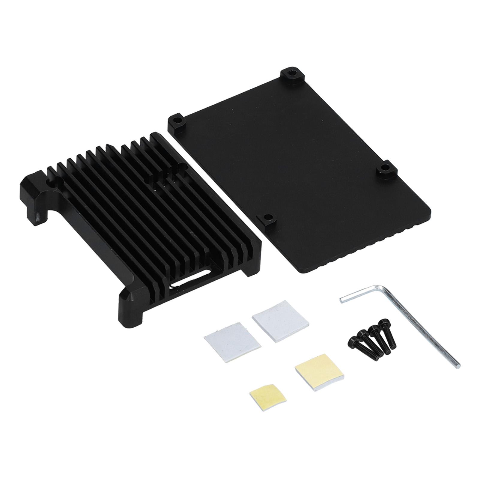 

Чохол для Raspberry Pi 3 Model B B+ Чорний алюмінієвий сплав з анодним окисленням з ЧПУ