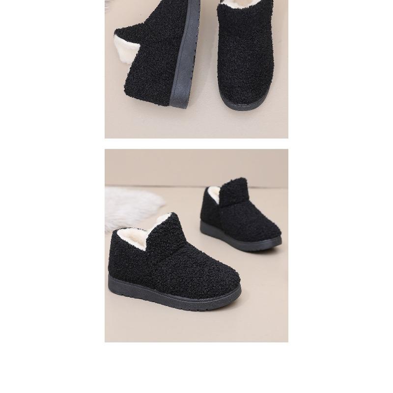 2025 Winter New Arrival Women's Cotton Slippers Home Warmth Slip-Resistant Fleece-Lined Thickened Mom Snow Boots