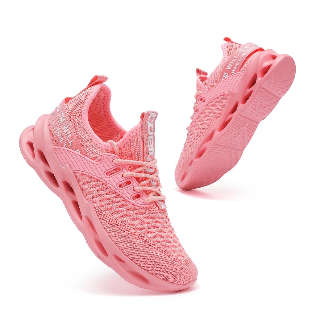 Rosa Freizeitsneaker Damen Herren Blade Schuhe Große Größe 44 Leichte Atmungsaktive Laufschuhe Schuhe Herren Mesh Sportsneaker