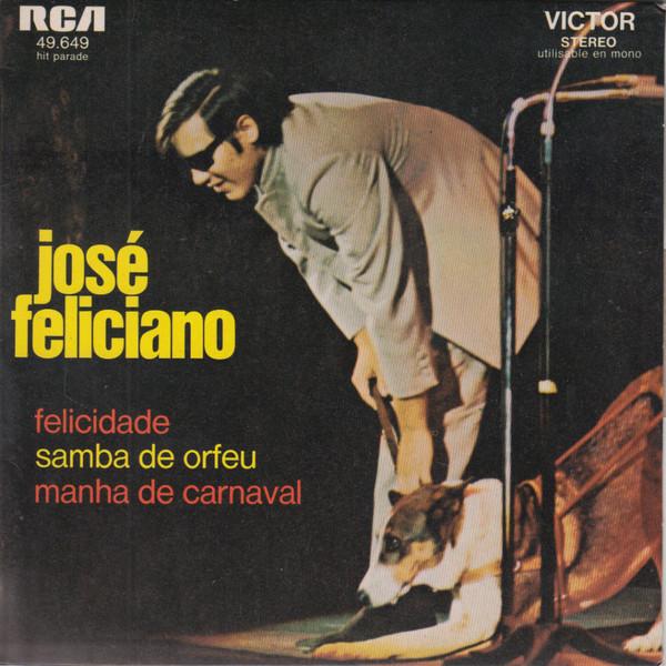 

7-дюймовая пластинка ХОСЕ ФЕЛИСИАНО - Медли из кинофильма «Бла 49649 RCA Victor 1970 Франция Латинская Б/У