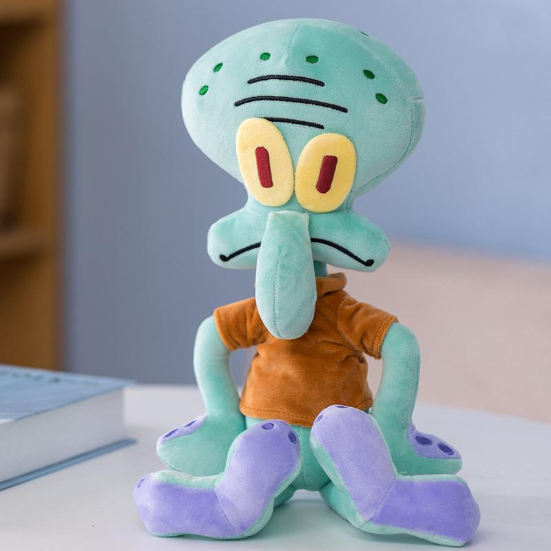 Genuine Anime Spongebob Squarepants Patrick Star Squidward Eugene H. Krabs Gary Kawaii Cartoon Stuffed Plush Toys Birthday Gift
