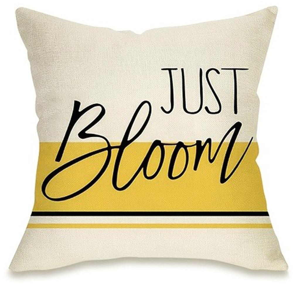 

Yellow Daisy “Hello Sunshine” Pillow Covers - Cheerful Home DecorLiving room sofa cushion cover, bedroom room decoration 16x16Inch