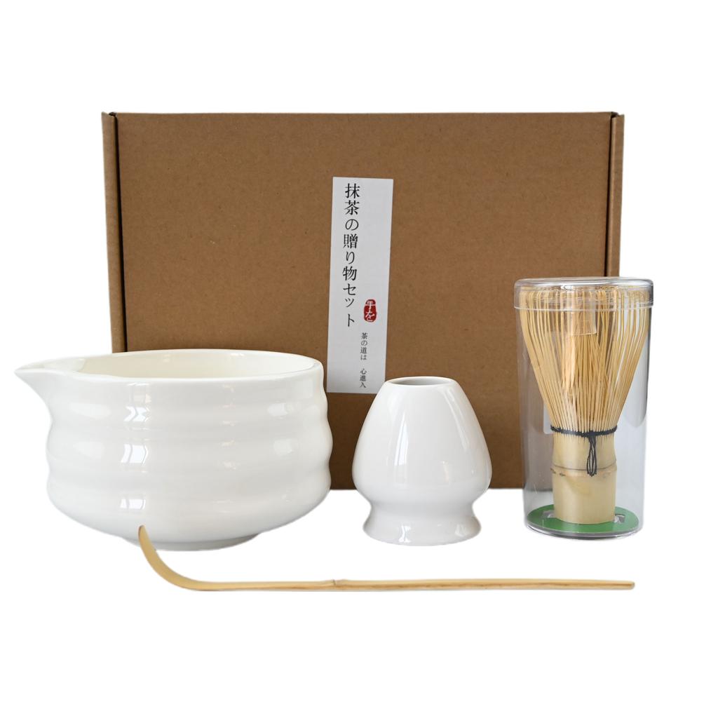 4PCS/5PCS Ceramic Matcha Set with Mouth Bowl High-value Tea Ordering Tool Japanese Matcha Bowl, the Perfect Gift for Gifting