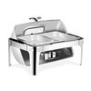 6L/9L Alcohol Stove Hotel Restaurant Flip Cover Insulated Stove Visible Dining Stove Large Capacity Stainless Steel Buffet Stove