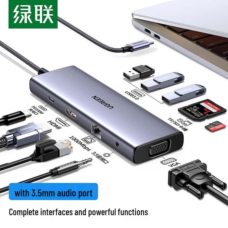 UGREEN USB-C Thunderbolt 4/3 10-in-1 Hub & Docking Station