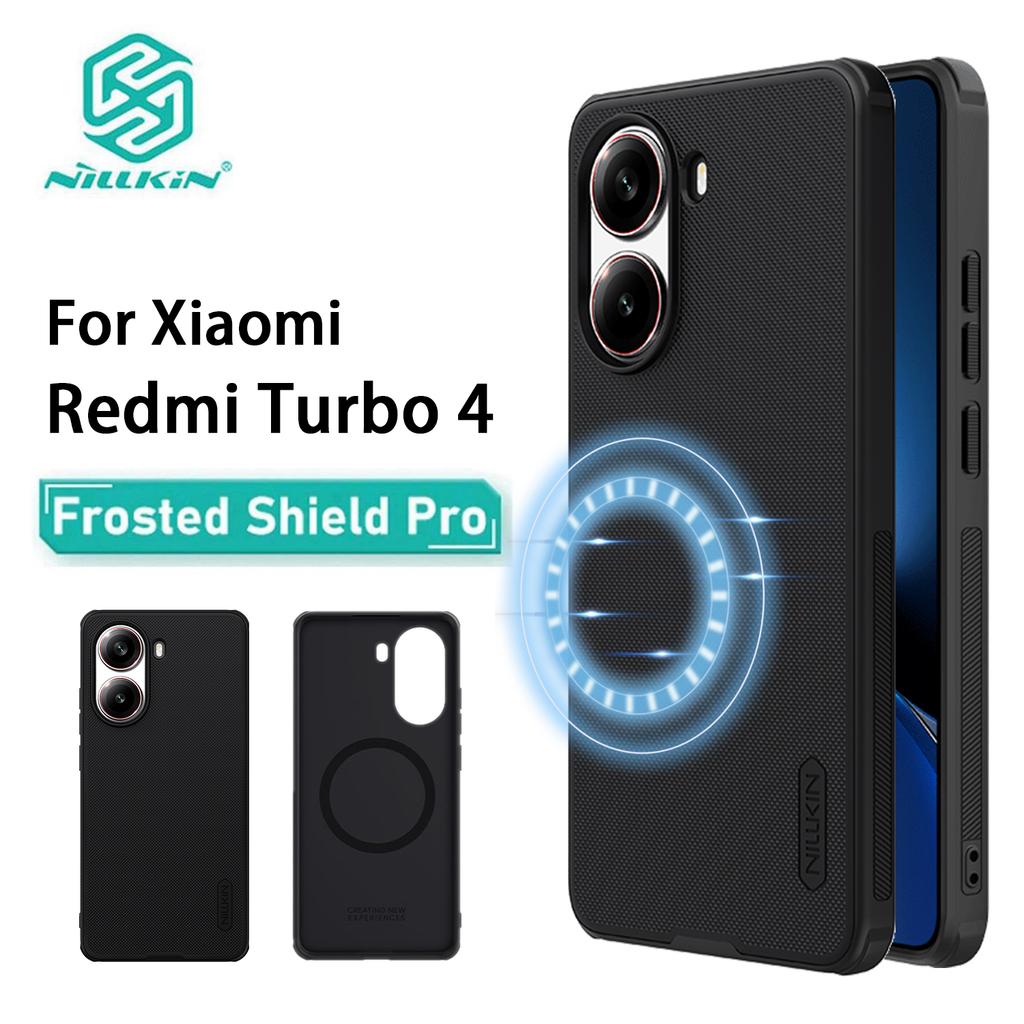 Für Xiaomi Redmi Turbo 4 Telefonhülle Nillkin Super Frosted Shield Pro Magnetische harte PC + TPU-Schale Stoßfeste Rückseite