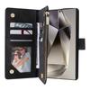 For Samsung Galaxy S25 Ultra Case Zipper Wallet Multiple Card Slots Leather Phone Cover