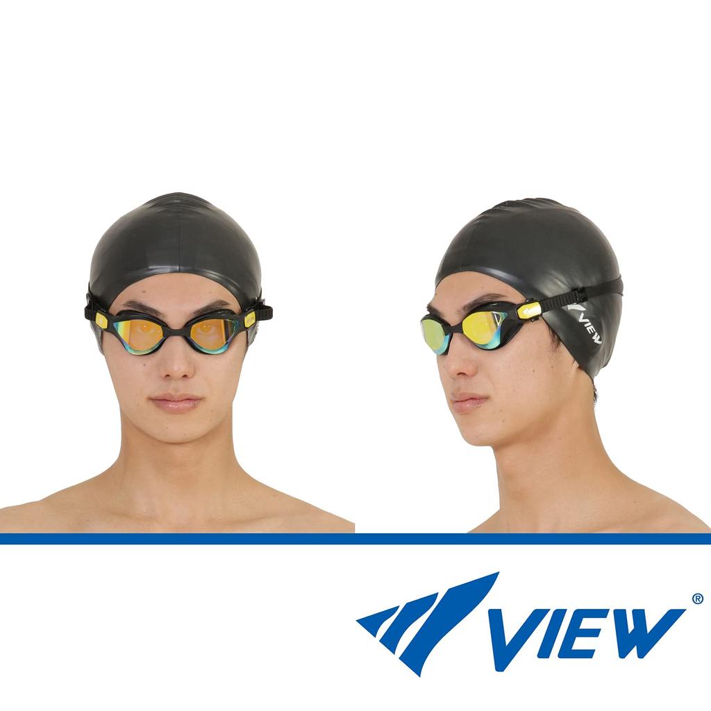 VIEW DELFINA for TRIATHLON Swimming Mirror CBKO V2000SAM Goggles, Type, SWIPE, Anti-Fog,