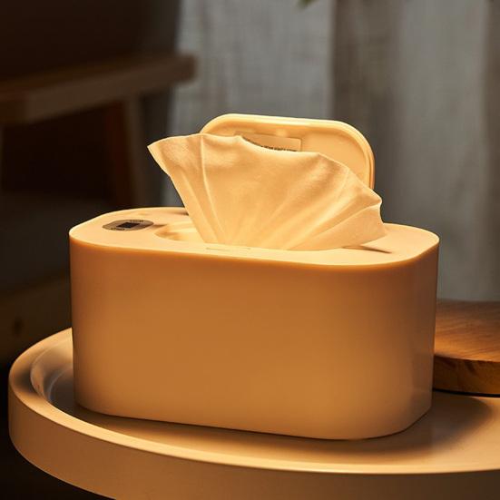 Baby Wipe Warmer Portable Wet Wipes Warmer with LED Display Adjustable Wipe Warmer Dispenser for Baby Wet Wipes Home Travel Car Use