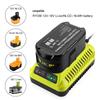 Ryobi P117 Fast Charger for 12V-18V Lithium Batteries with P108 Battery Replacement