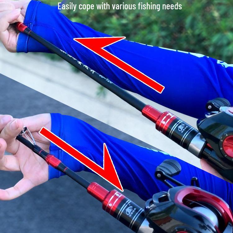 Luminous Telescopic Half-Titanium Bridge Fishing Rod with Soft Tip