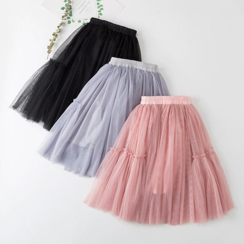 Girls' Summer Mesh Tulle Skirt - Kids' Cross-Border Fashion