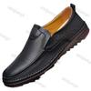 Fashion Men's Leather Shoes 2025 Spring Soft Sole Non Slip Low Help Casual Shoes Fashion Sewing Lightweight Comfortable Outdoor Flats