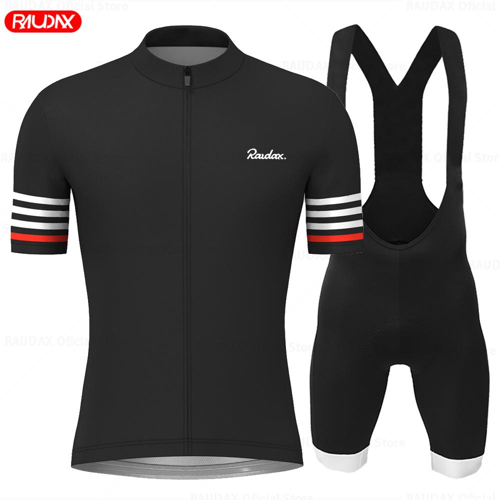 Raudax Cycling Jersey 2026 Short Sleeve Jersey Sets Ropa Ciclismo Hombre Summer Cycling Clothing Triathlon Bib Shorts Suit Shirt