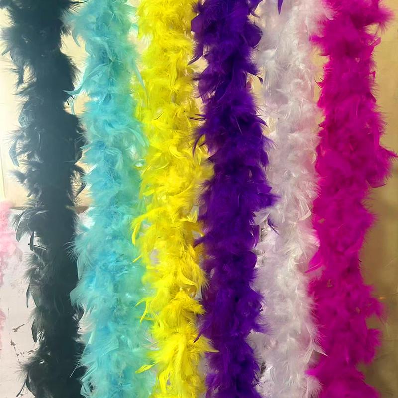 40g Fire Feather Turkey Boa, 2m - Party & Festival Scarf Decoration