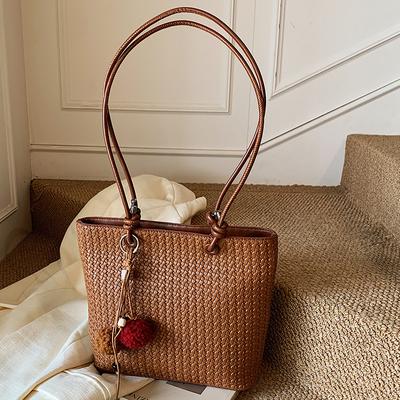 Retro Bag Commuter High Value Armpit Bag New Woven Handbag Simple Shoulder Bag