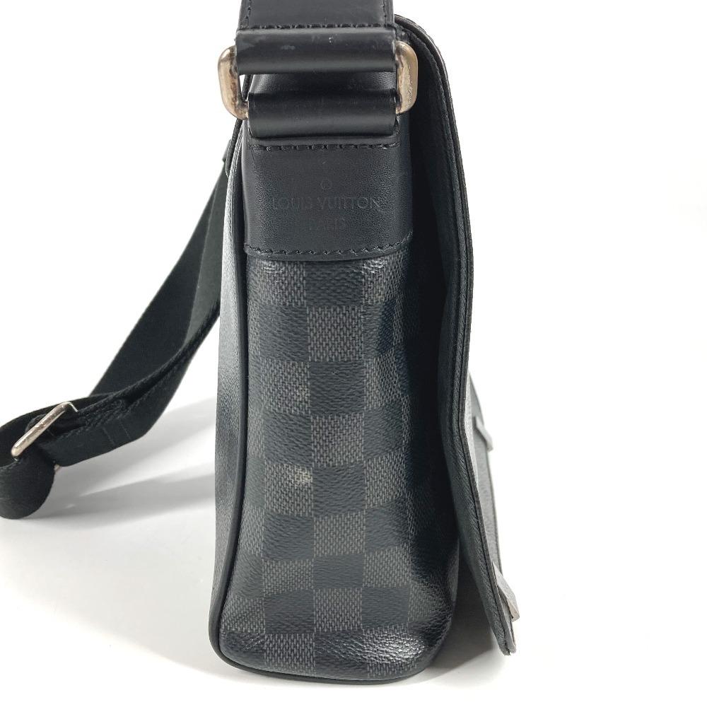Louis Vuitton  N41028 Damier Graphite District PM NM Crossbody flap Shoulder Bag