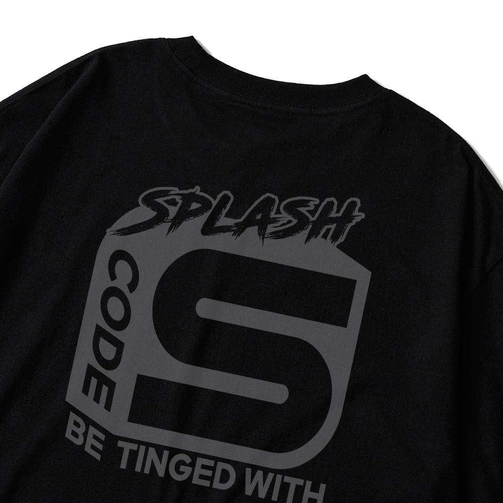 Seupeullaesikodeu Short Sleeve T-Shirt Black - Splash Code