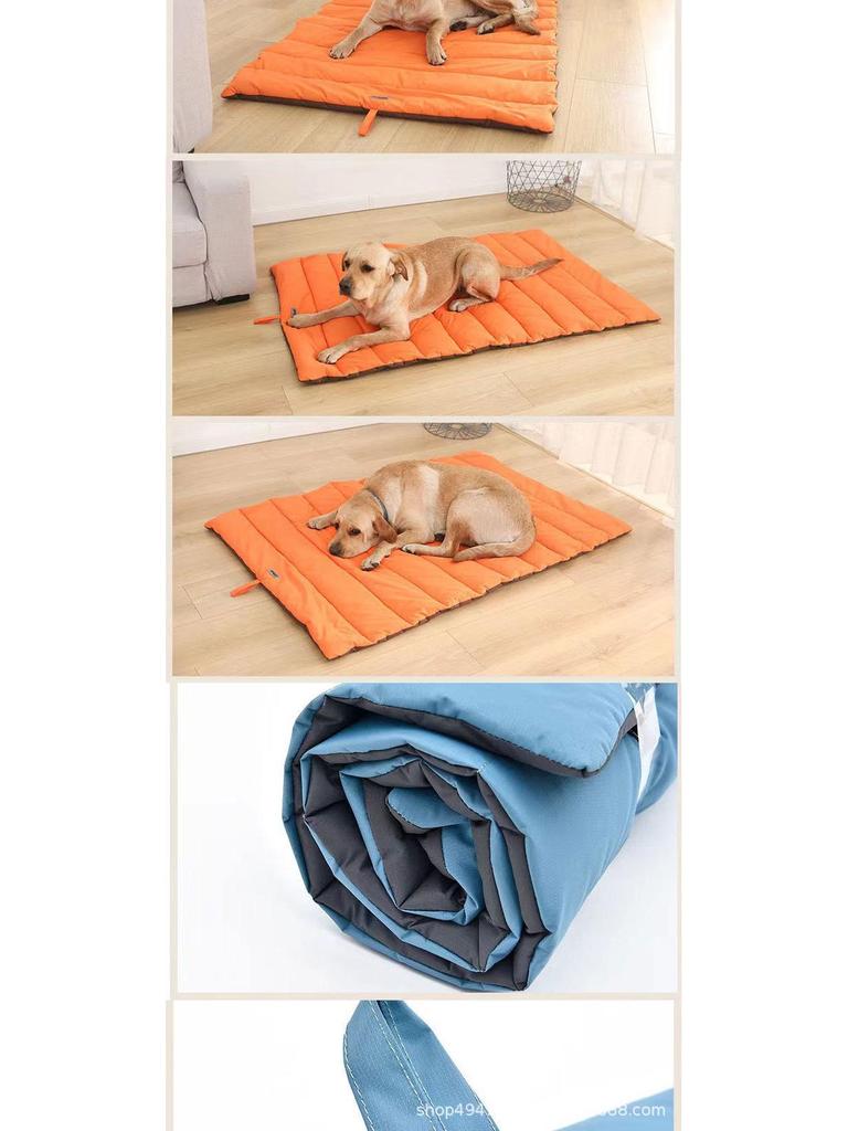 Four Seasons Bite-Resistant Waterproof Dog House with Dual-Sided Mat for Large Dogs