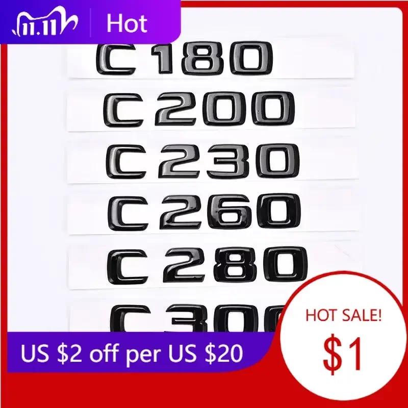 Samolepka na auto Pro Mercedes Benz ABS Samolepka na auto Písmena na kufr Pro Mercedes Benz C200 C220 W205 W204 W203 C260 C300 C320 C350 C400