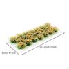 Display Decor Densely Packed FloralGrass Strip Look for Model Makers Golden Yellow