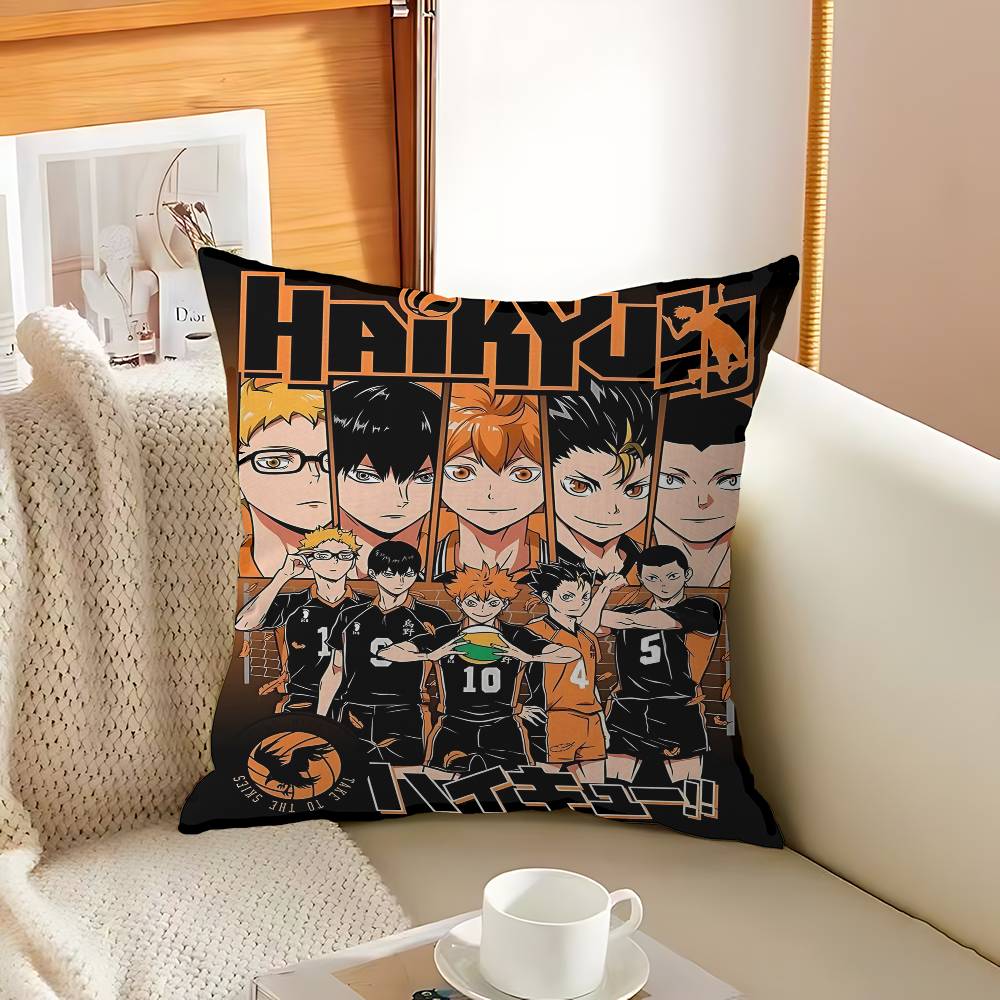 Haikyuu Japan Anime Pillowcase Toon Gift Cushion Cover Bedroom Home Sofa Chair Seat Decor Pillow Case