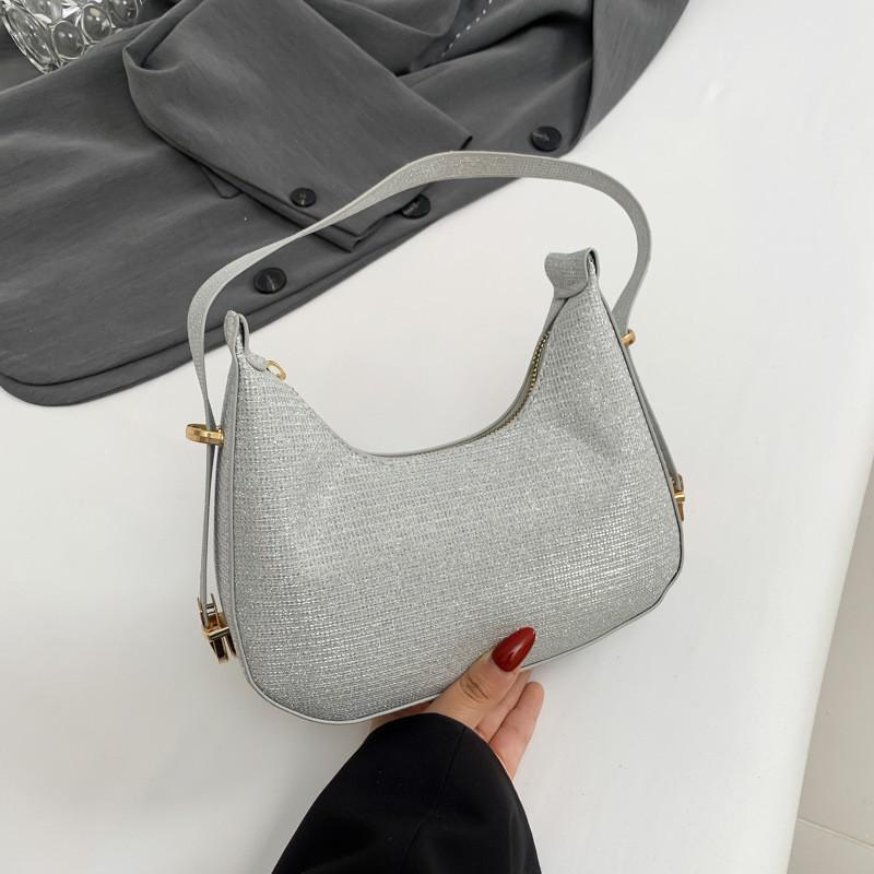 Stylish Crescent Shoulder Bag For Everyday Use Trendy Mid-soft Synthetic Leather