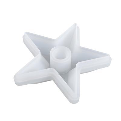 Kerzenständer Epoxidguss Silikonform Fünfzackiger Stern Gussformen DIY Handwerk Schmuck Kerzenhalter Wohnkultur