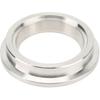 Schweißbare Einlassflansch, 44 mm Edelstahl-Wastegate-Einlassflansch Ersatz-Turbolader-Wastegate V-Band-Einlassflansch für Tial Einlassseite