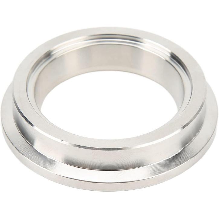 Schweißbare Einlassflansch, 44 mm Edelstahl-Wastegate-Einlassflansch Ersatz-Turbolader-Wastegate V-Band-Einlassflansch für Tial Einlassseite