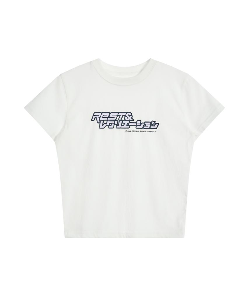REST&RECREATION Anime Logo T-Shirt - White