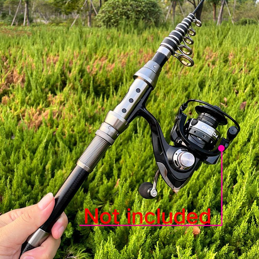 1.5m-2.4m Feeder Rod Telescopic Spinning Fishing Rods Short Travel Sea Pole Boat Stick Bass Carp Pike Pesca Close Length:36-40cm