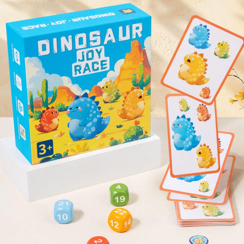 Dinosaur Animal Joy Race Games Board Montessori Counting Matching Games Family Party Game
