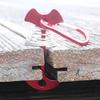 Deck Plank Board Tent Stakes Aluminum Alloy Spring Anchors Fishbone Deck Anchors Peg Fishbone Guyline Cord Adjuster
