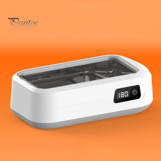 Machine de Nettoyage Ultrasonique 49000Hz Onde Nettoyage Profond 640ml Évier en Acier Inoxydable 4 Modes Lunettes Bijoux Nettoyeur Multifonctionnel