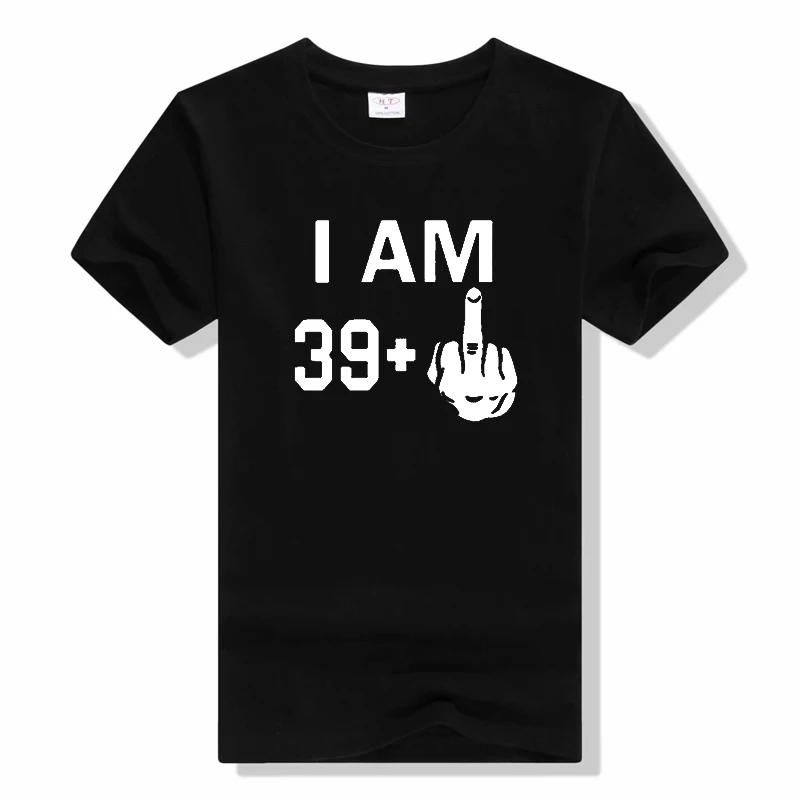 unisex Tshirt I Am 39 Middle Finger 40th Cool Funny Birth... M