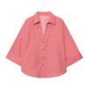 Summer 2025 Women's Slimming Linen Striped Long-Sleeve Shirt