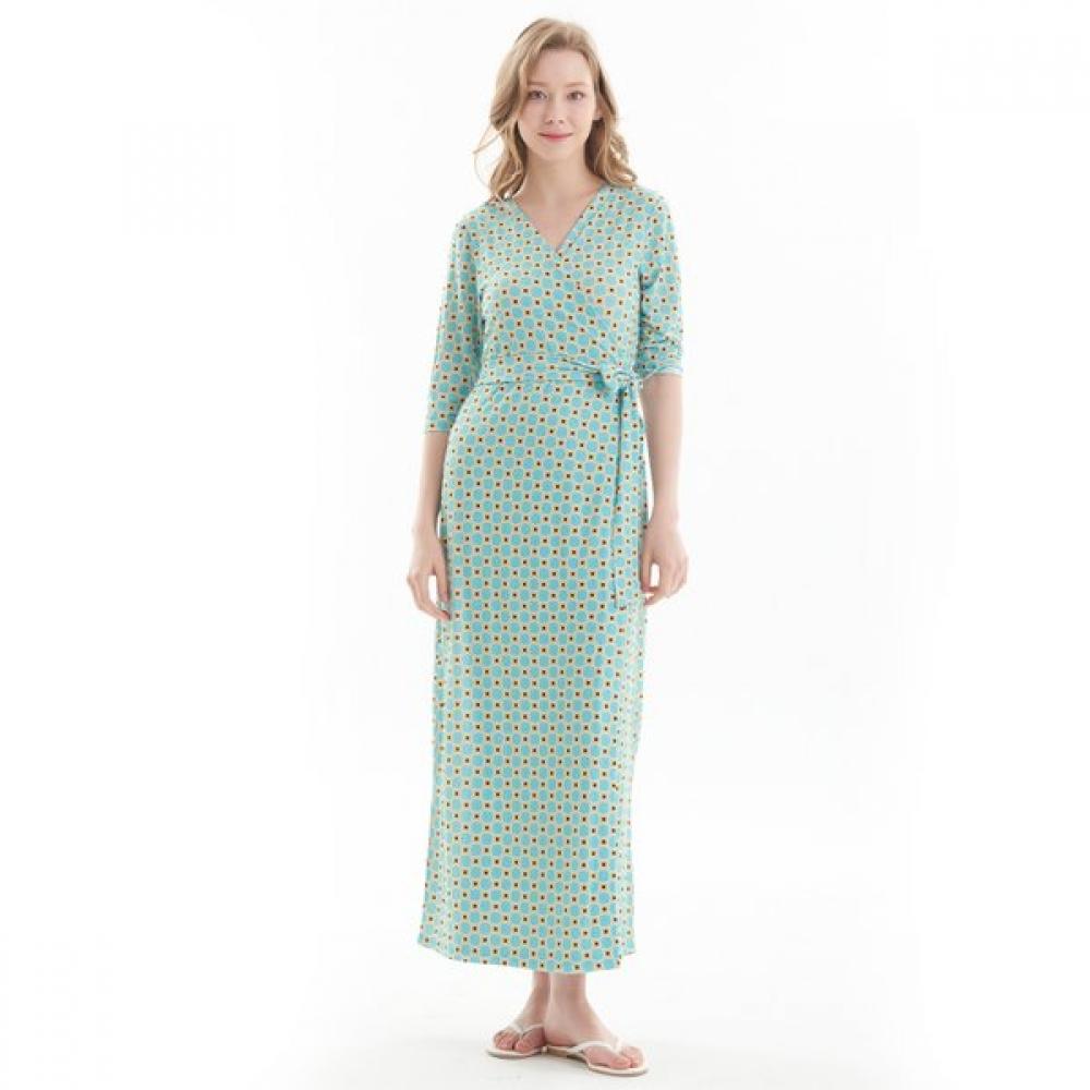 

Lipbbam Creora Romona 3 4 Sleeve Long Wrap Dress Ldm10ph01 FREE/LDM10PH01