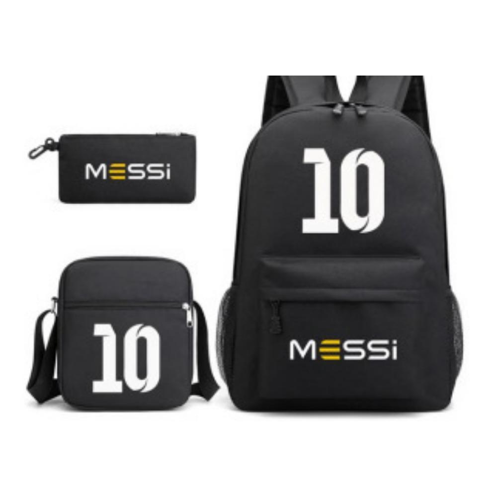 CR7C Luo Backpack Sports Peripheral Printed Backpack Children's Student School Bag Shoulder Bag Pencil Bag Three-piece Set