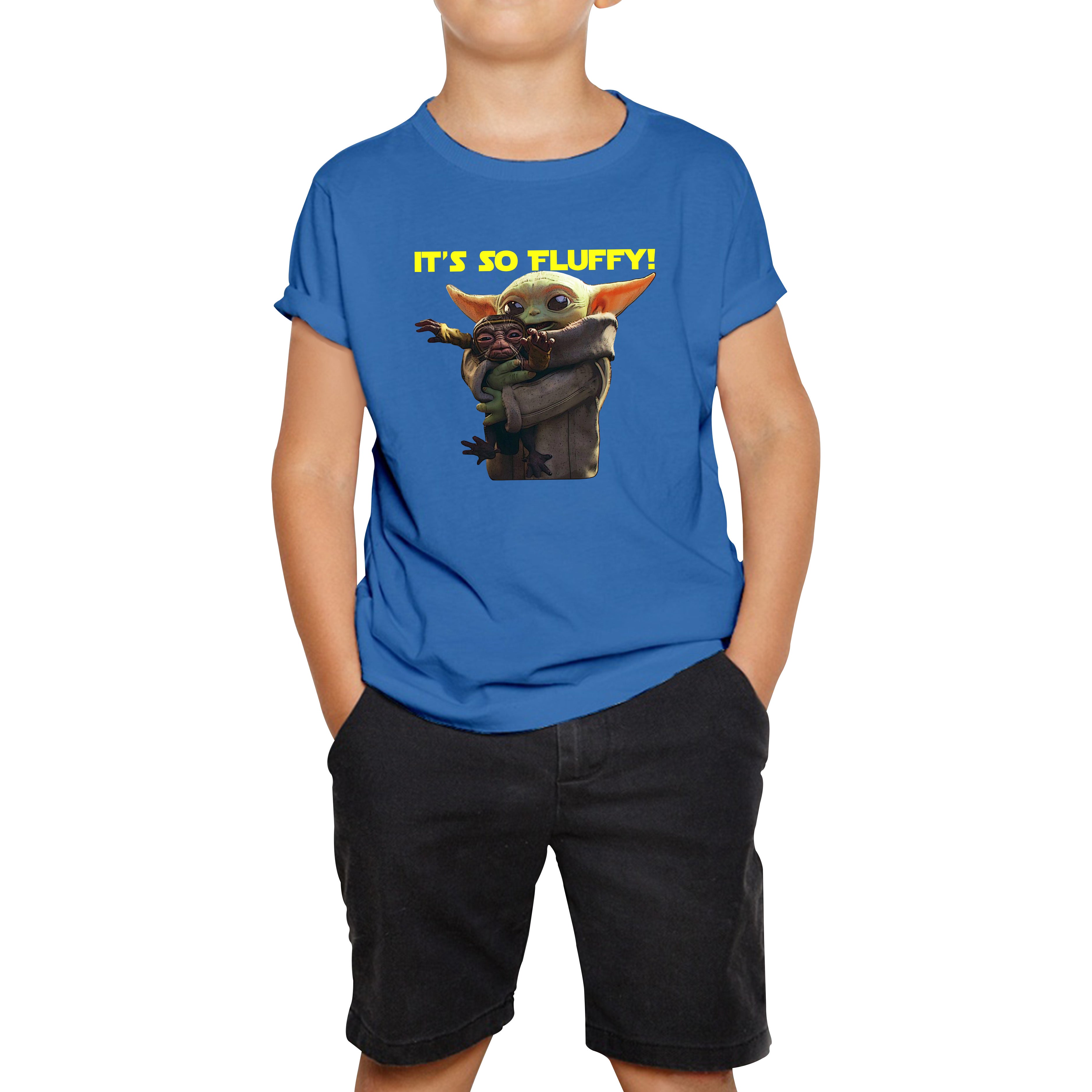 

It s So Fluffy Feed Me I m Pretty Stop Wars Dandalorian Movie Series Kids Tee 110