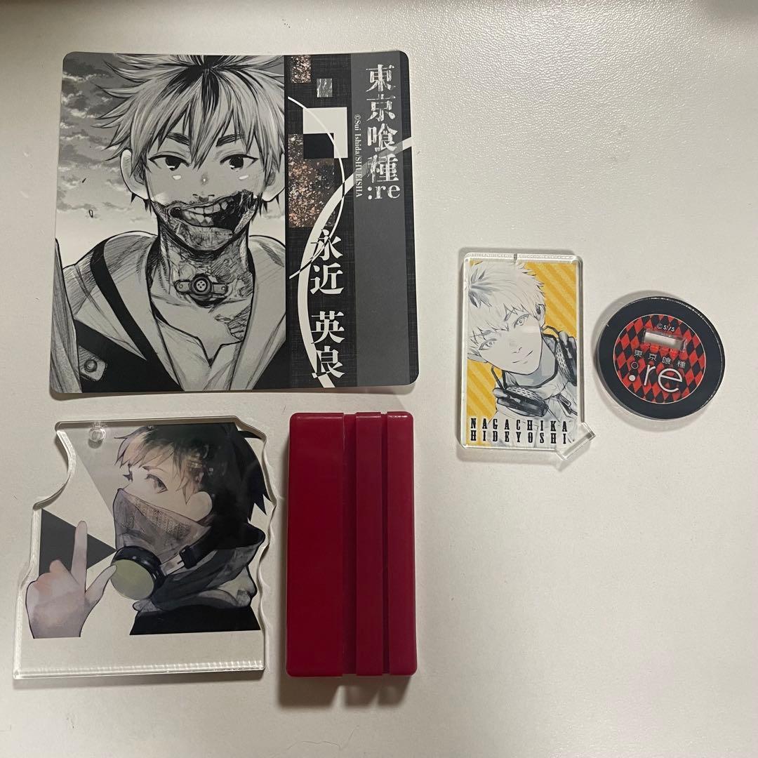 Used Tokyo Ghoul acrylic stand set Hideyoshi Nagachika