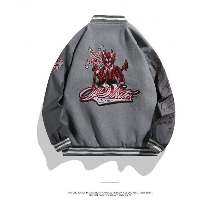 Men's Retro High Street Baseball Jacket - Autumn/Winter Trendy Pilot Style
