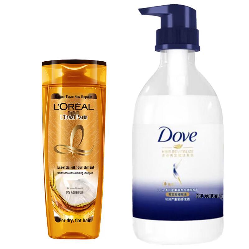 Dove Nourishing Body Wash & L Oreal Volumizing Shampoo Set