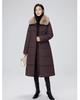 Women’s Long Fur Lapel Windproof Thicken Warm Winter Jacket
