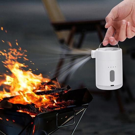 Outdoor Multi-function Air Pump with LED Light Portable USB Rechargeable Inflatables Swimming Ring Pool Float Air Mattress Bed Mini Electric Inflator