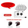 BT5.0 Motorradhelm-Headset, kabelloser Freisprechanruf, Stereo-CVC-Rauschunterdrückung, Bluetooth-Moto-Musik-Player